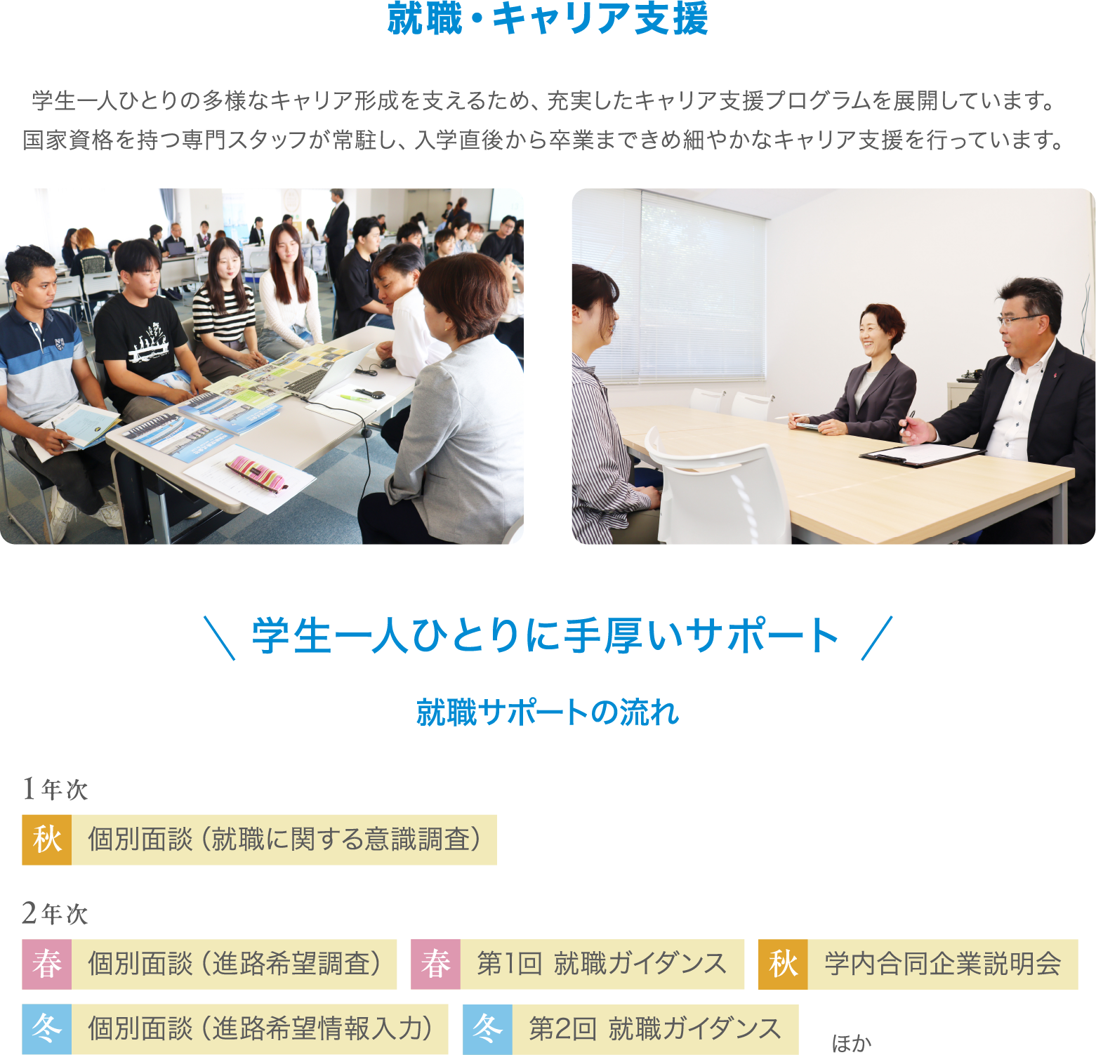 就職・キャリア支援