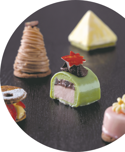 高松国際ホテルシェフパティシエが創作したスイーツ