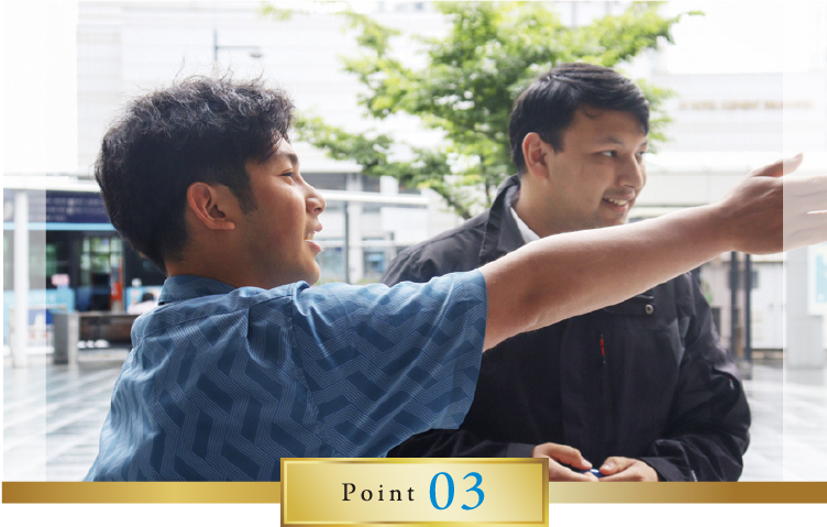 ポイント3英語力+対応力